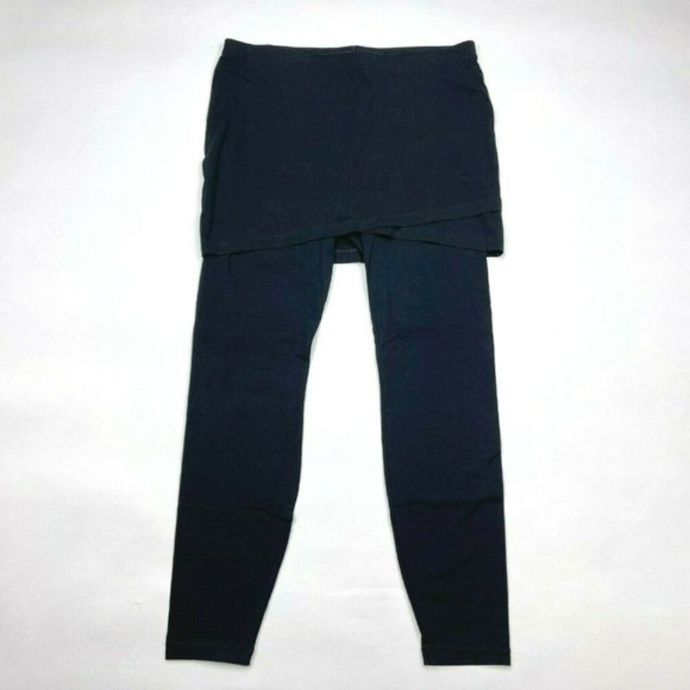 Cabi 5510 Center M’ Leggings Skirt Cotton Blend Elastic waist Flat Front Women S